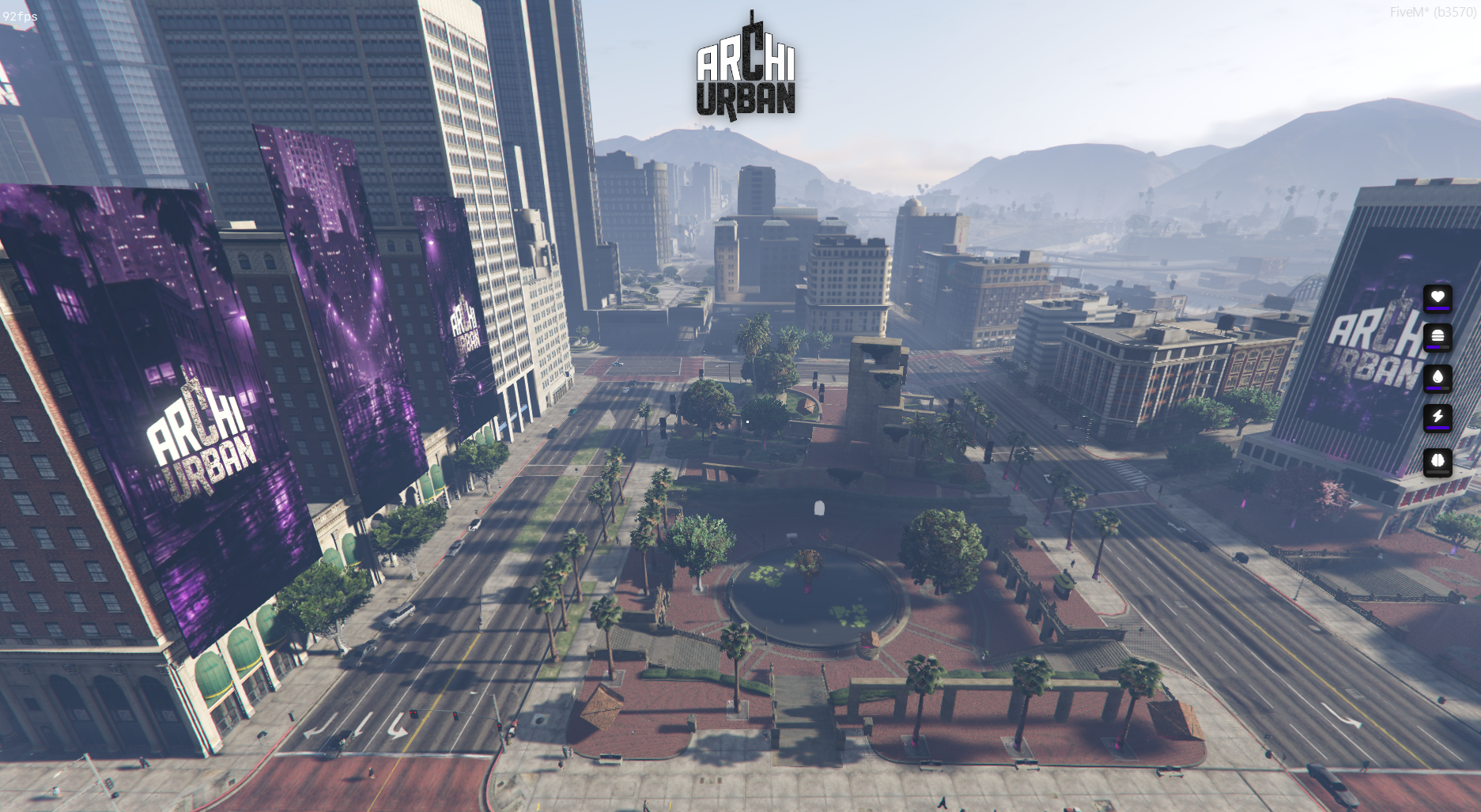 Prévia da cidade: Praça Central